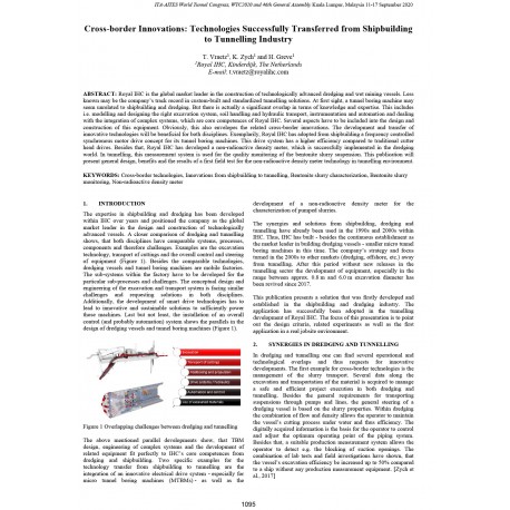 Cross-Border Innovations: Technologies Successfully Transferred from Shipbuilding to Tunnelling Industry