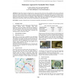 Maintenance Approach for Sustainable Metro Tunnels