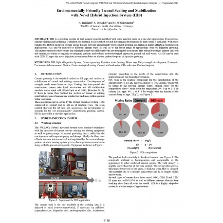 Environmentally Friendly Tunnel Sealing and Stabilization with Novel Hybrid Injection System (HIS)