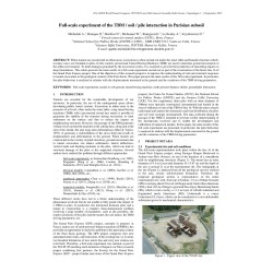 Full -scale experiment of the TBMsoilpile interaction in Parisian subsoil
