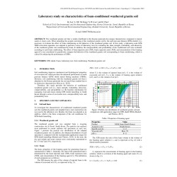 Laboratory Study on Characteristics of Foam - Conditioned Weathered Granite Soil