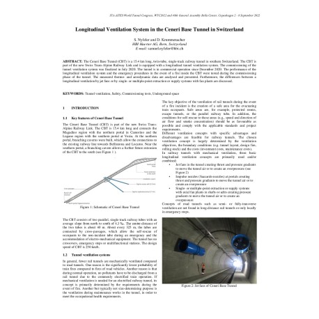 Longitudinal Ventilation System in the Ceneri Base Tunnel in Switzerland