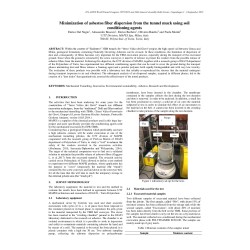 Minimization of asbestos fiber dispersion from the tunnel muck using soil