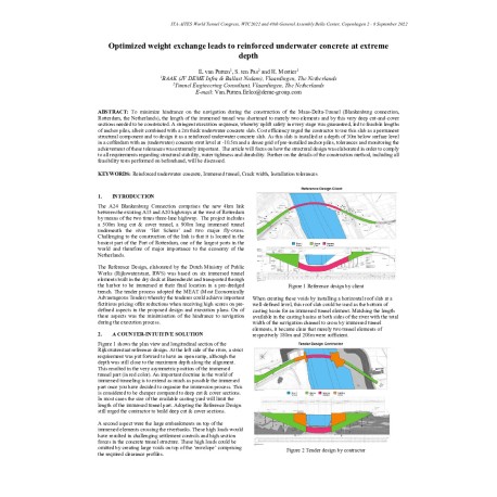 Optimized weight exchange leads to reinforced underwater concrete at extreme