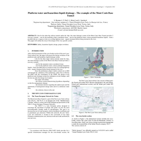 Platform water and hazardous liquid drainage - The example of the Mont Cenis Base