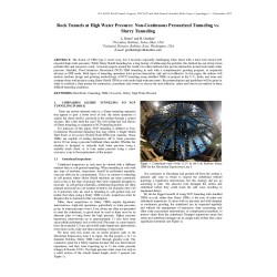 Rock Tunnels at High Water Pressure Non -Continuous Pressurized Tunneling vs. Slurry Tunneling