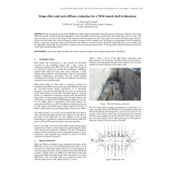 Shape effect and rock stiffness evaluation for a TBM launch shaft in limestone