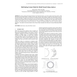 Shell-Spring-Contact Model for Shield Tunnel Lining Analyses