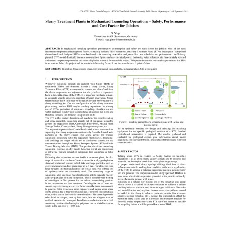 Slurry Treatment Plants in Mechanized Tunneling Operations - Safety, Performance