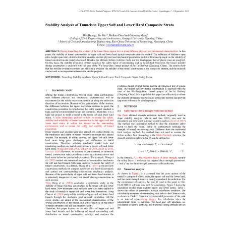 Stability Analysis of Tunnels in Upper Soft and Lower Hard Composite Strata