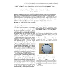 Study on effect of joints under anisotropic pressure in segmental tunnel models