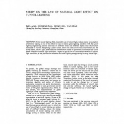 Study on the law of natural light effect on tunnel lighting
