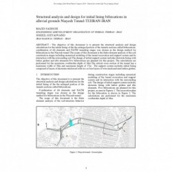 Structural analysis and design for initial lining bifurcations in alluvial grounds Niayesh Tunnel (Tehran, Iran)
