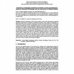 Towards an integrated evaluation of smoke or toxic gas dispersion  based on Subway Climatology and the evacuation of subway station