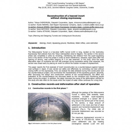 Reconstruction of a heaved invert without closing expressway