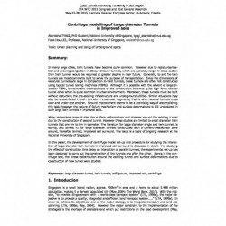 Centrifuge modelling of Large diameter Tunnels in Improved soils