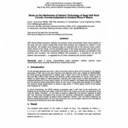 Study on the Mechanism of Seismic Technology of Deep Soft Rock  Circular Tunnels Subjected to Incident Plane P Waves