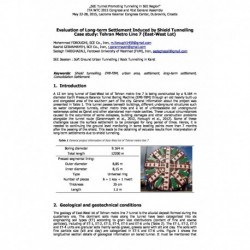 Evaluation of Long-term Settlement Induced by Shield Tunnelling  Case study: Tehran Metro Line 7 (East-West Lot)