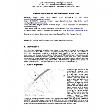 NATM – Metro Tunnel Below Elevated Metro Line