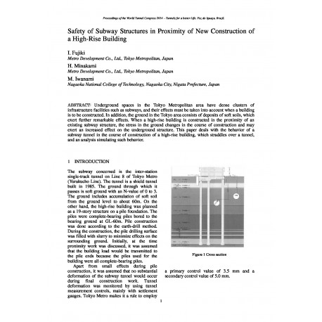 Safety of Subway Structures in Proximity of New Construction of a High-Rise Building