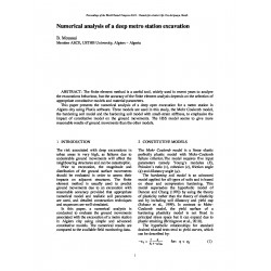 Numerical analysis of a deep metro station excavation