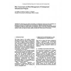 Risk Assessment and Risk Management of Underground Infrastructure Projects