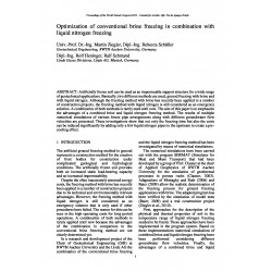 Optimization of conventional brine freezing in combination with liquid nitrogen freezing