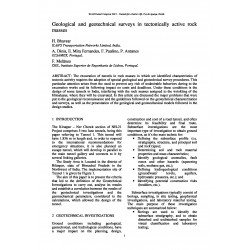 Geological and geotechnical surveys in tectonically active rock masses