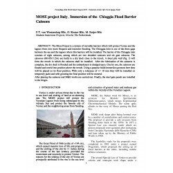 MOSE project Italy, Immersion of the Chioggia Flood Barrier Caissons