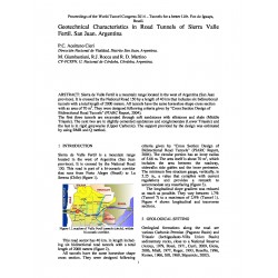 Geotechnical Characteristics in Road Tunnels of Sierra Valle Fertil. San Juan, Argentina